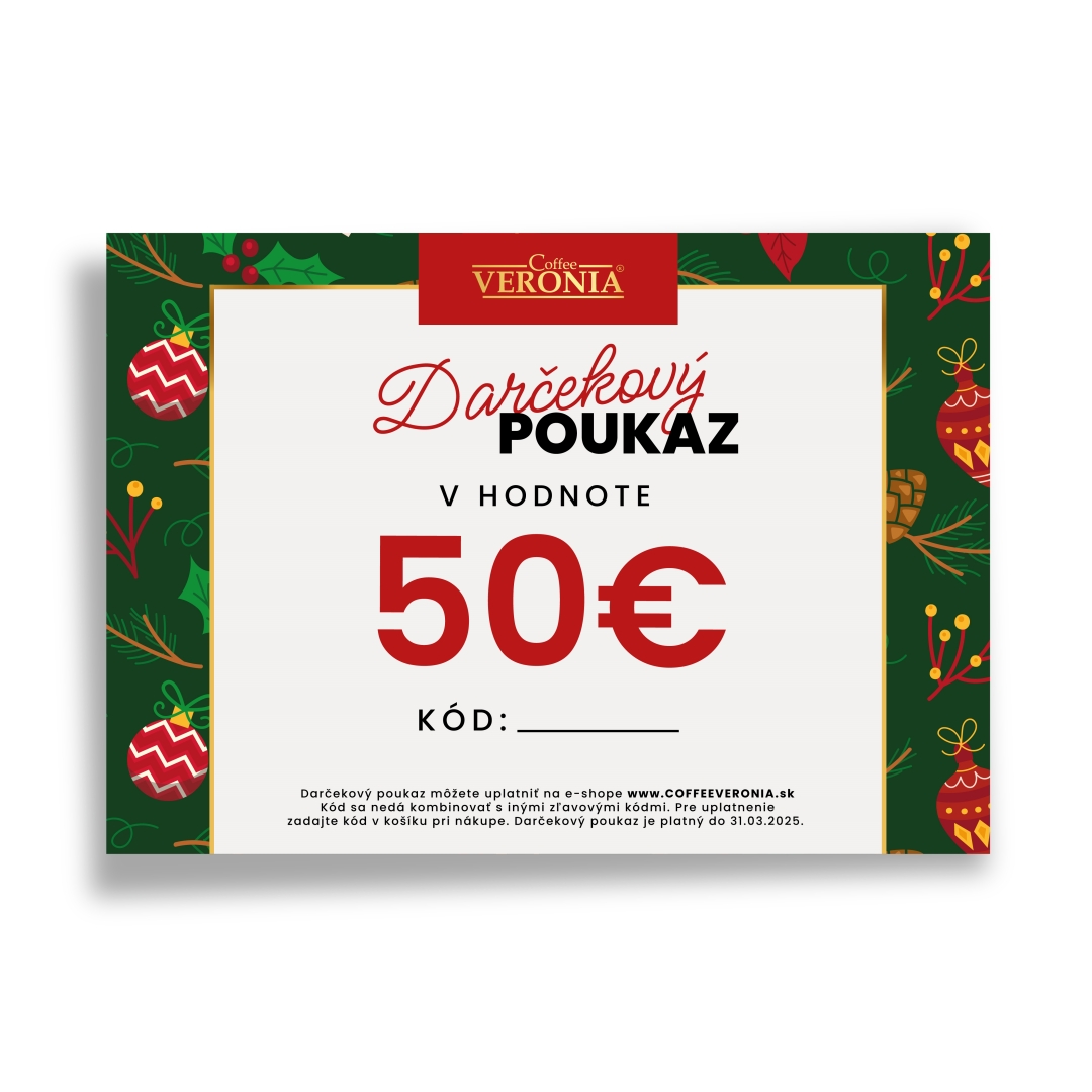 Darčekový poukaz v hodnote 50€